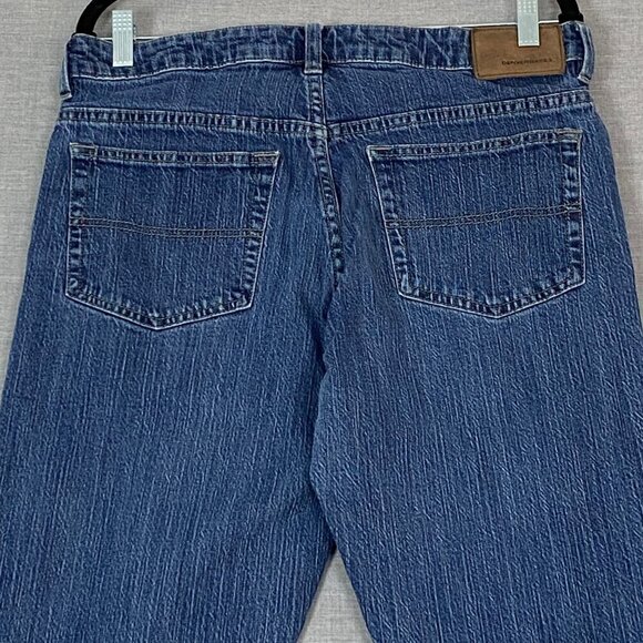 Denver Hayes Jeans Relaxed Fit Flextech Blue Striated Straight Leg 34 X 32 Tag - Picture 5 of 12